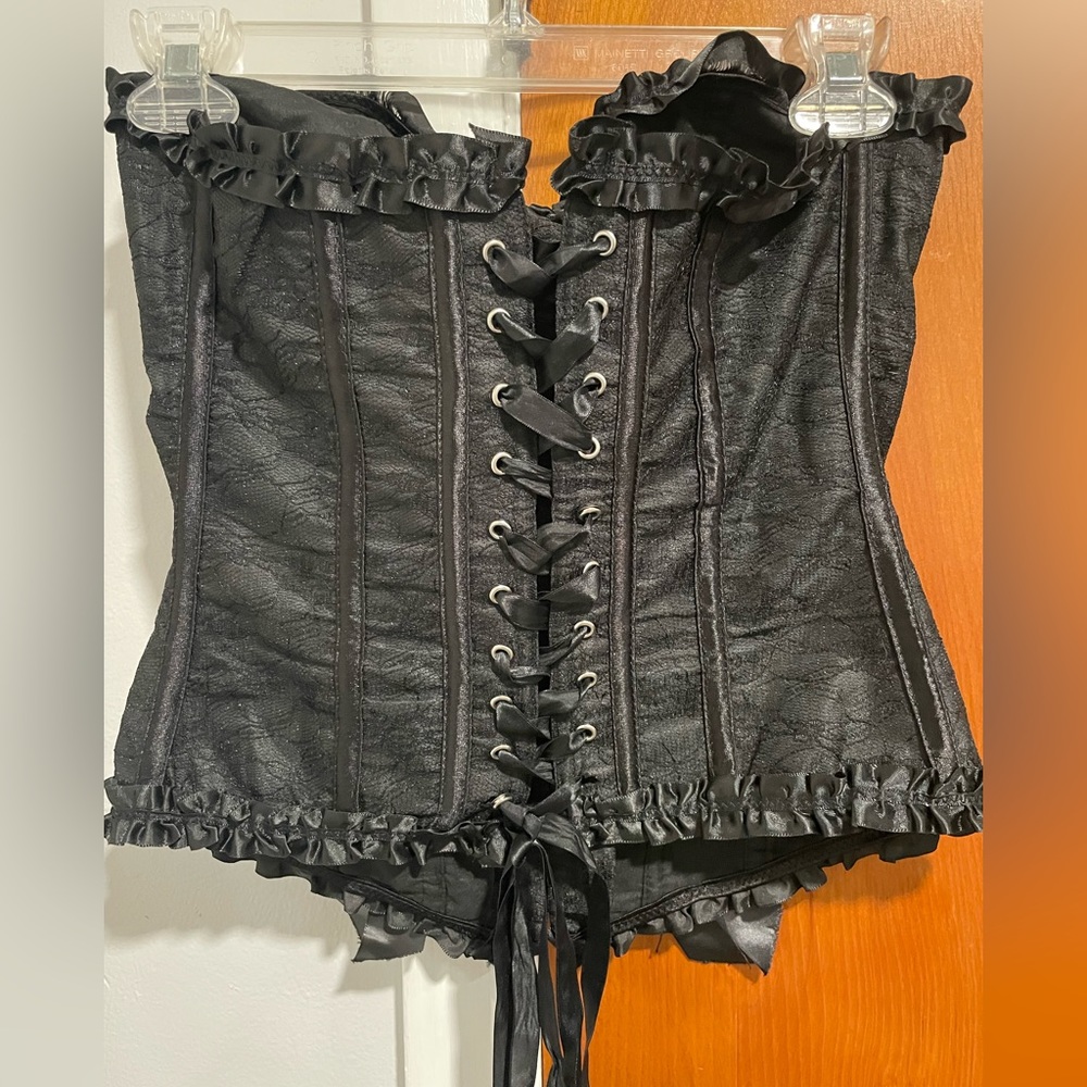 Bow detail bustier top